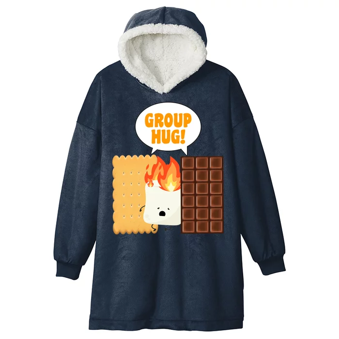 S'mores Group Hug Hooded Wearable Blanket