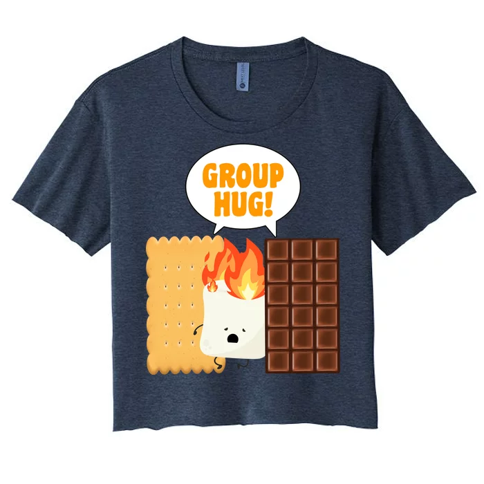 S'mores Group Hug Women's Crop Top Tee