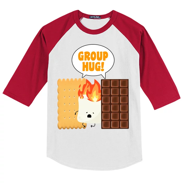 S'mores Group Hug Kids Colorblock Raglan Jersey