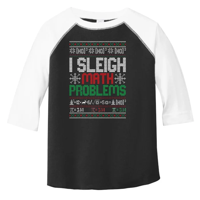 Sleighing Math Problems Christmas Sweater Toddler Fine Jersey T-Shirt