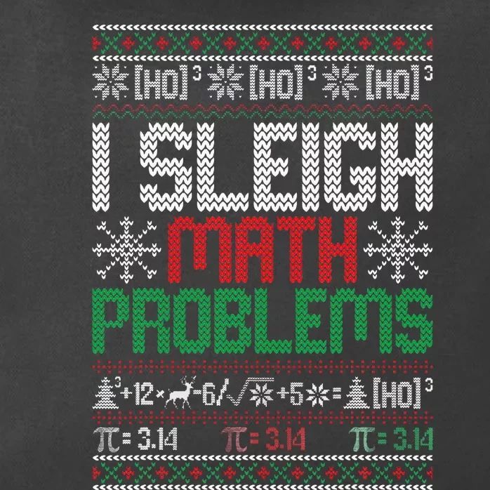 Sleighing Math Problems Christmas Sweater Zip Tote Bag