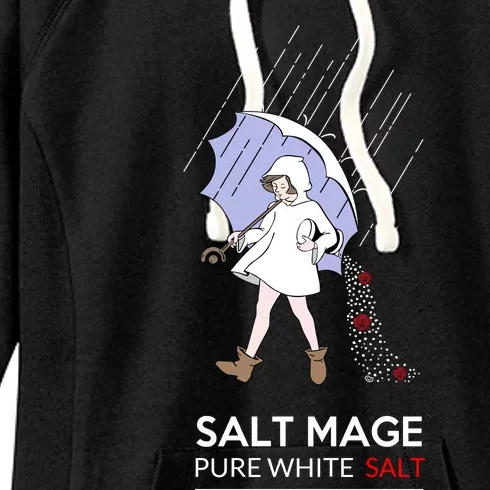 Salt Mage Pure White Salt Women's Fleece Hoodie