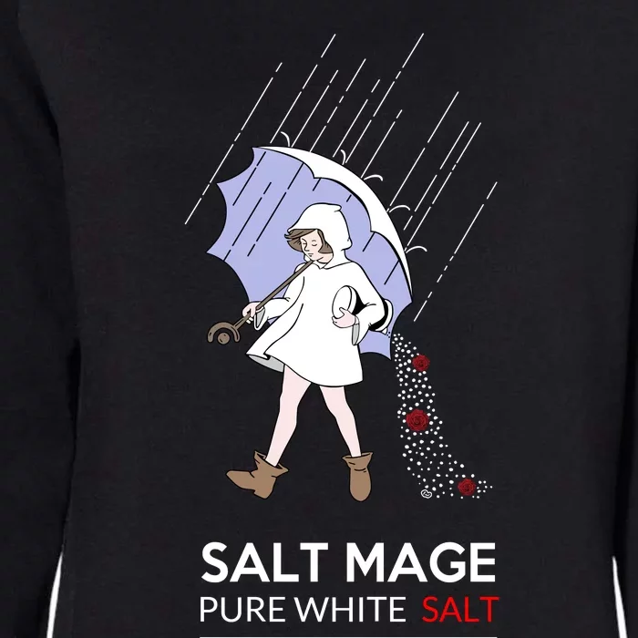 Salt Mage Pure White Salt Womens California Wash Sweatshirt