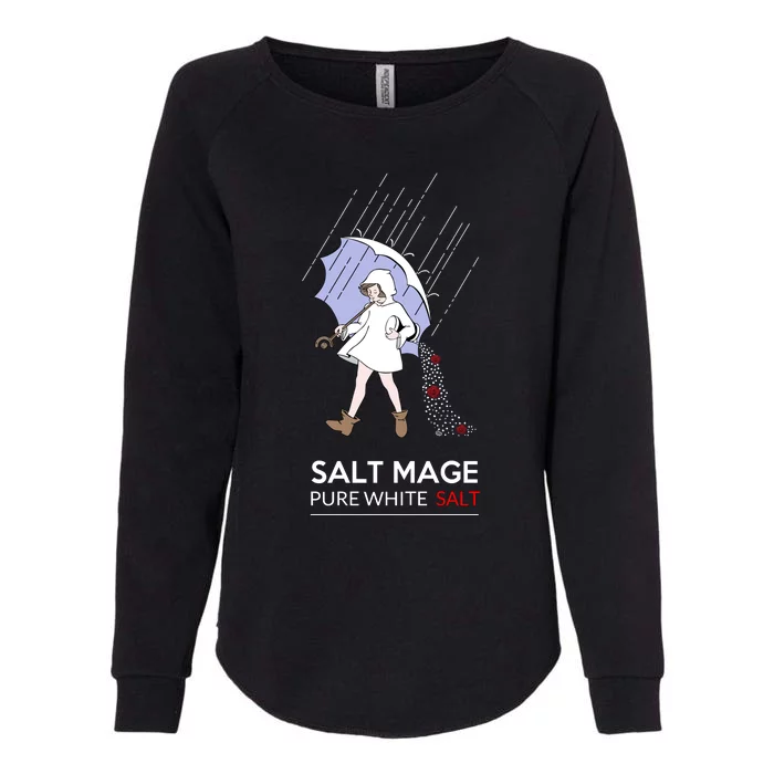 Salt Mage Pure White Salt Womens California Wash Sweatshirt