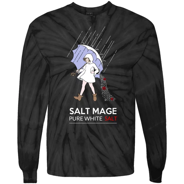 Salt Mage Pure White Salt Tie-Dye Long Sleeve Shirt