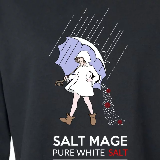 Salt Mage Pure White Salt Cropped Pullover Crew