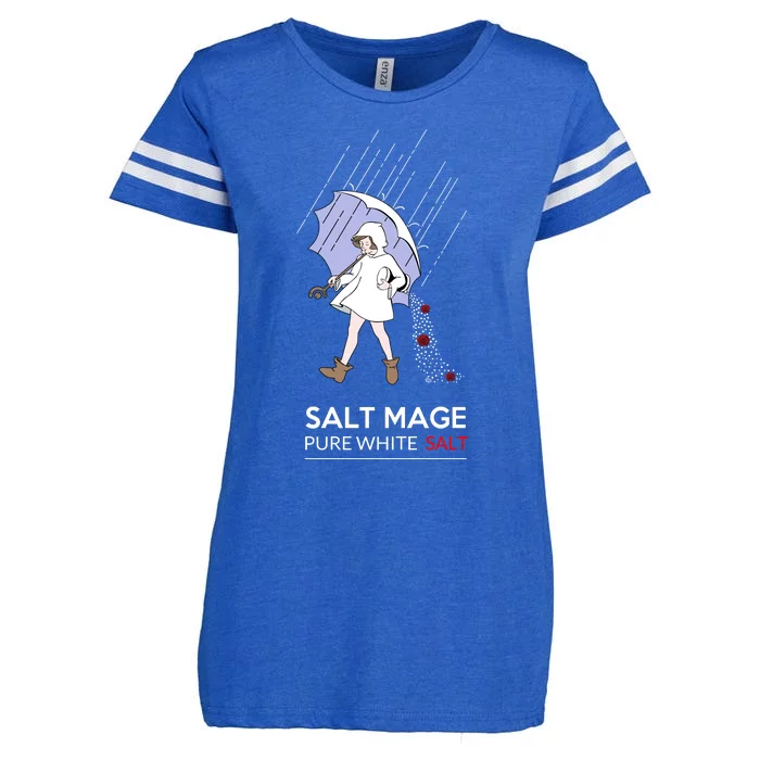 Salt Mage Pure White Salt Enza Ladies Jersey Football T-Shirt