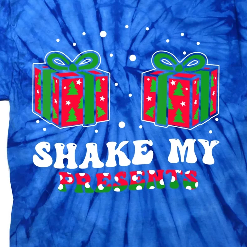 Shake My Presents Jingle My Balls Couples Christmas Gift Tie-Dye T-Shirt