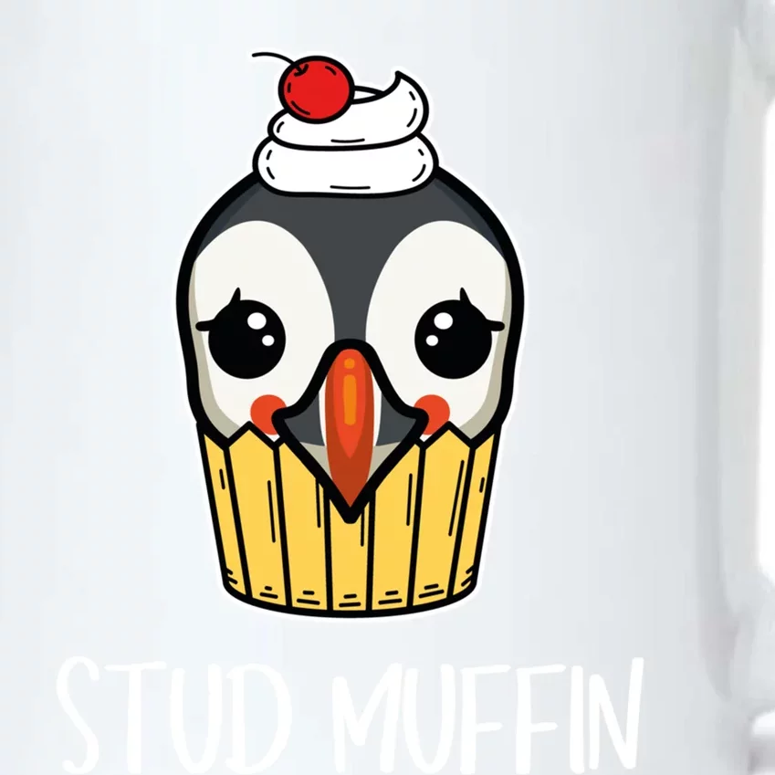 Stud Muffin Puffin Pun Best Pastries Birds Cute Gift Black Color Changing Mug