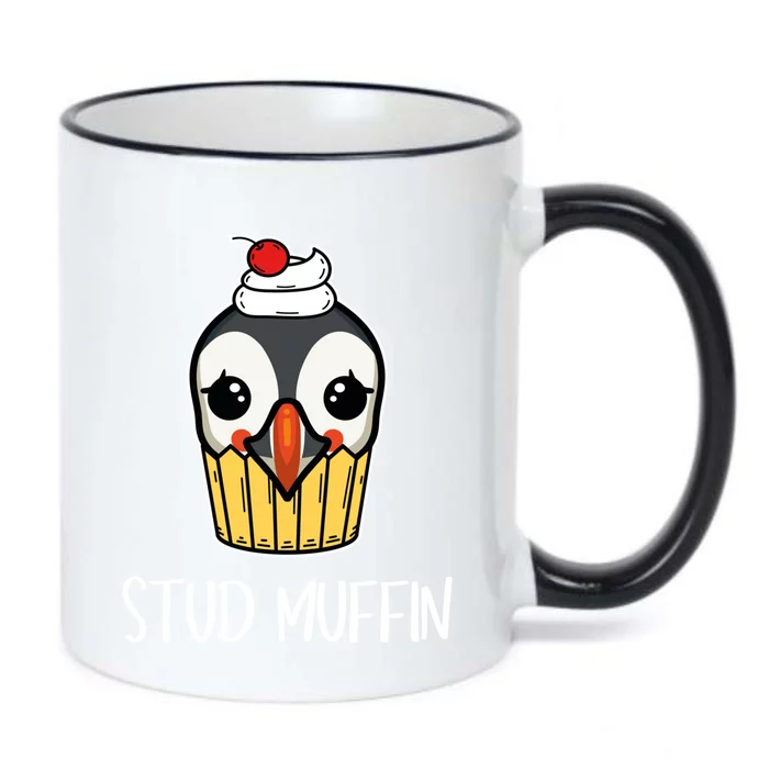 Stud Muffin Puffin Pun Best Pastries Birds Cute Gift Black Color Changing Mug