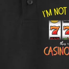 Slot Machine Player Funny Saying Quote Casino Graphic Dry Zone Grid Performance Polo