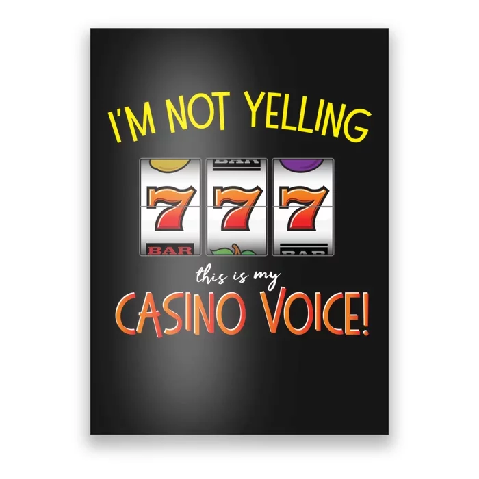 Slot Machine Player Funny Saying Quote Casino Graphic Poster