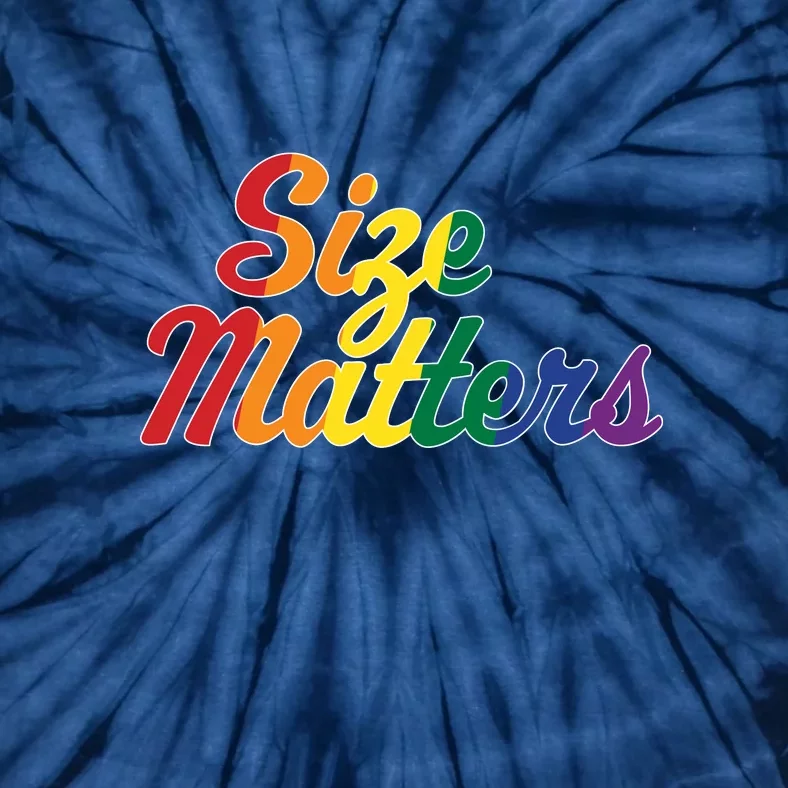 Size Matters Pride Rainbow Tie-Dye T-Shirt