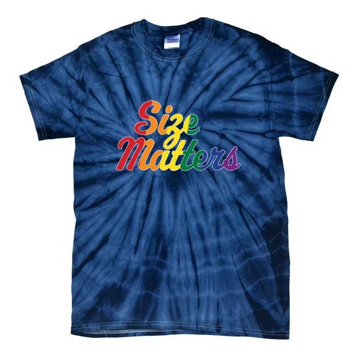 Size Matters Pride Rainbow Tie-Dye T-Shirt