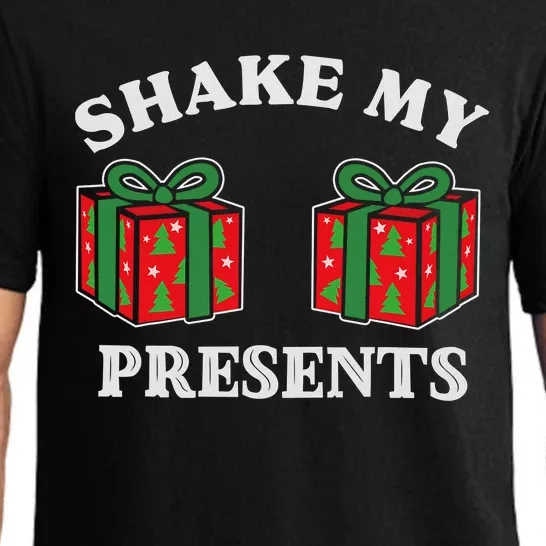 Shake My Presents Jingle My Balls Couples Christmas Pajama Set