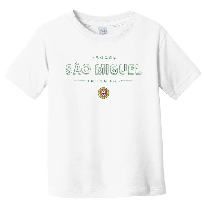 SãO Miguel Portugal Sao Miguel Azores Toddler T-Shirt