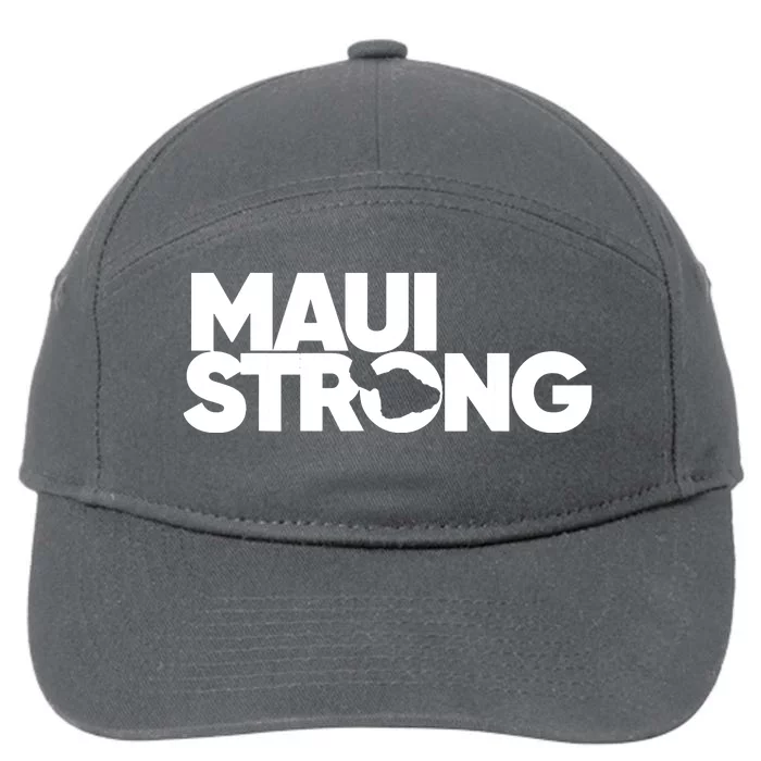 Support Maui Pray For Maui Hawaii Strong Gift 7-Panel Snapback Hat