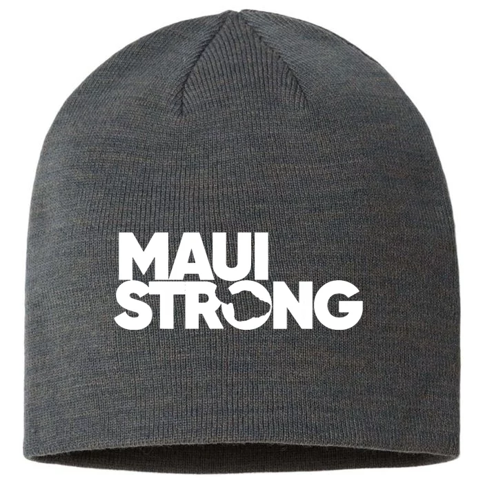 Support Maui Pray For Maui Hawaii Strong Gift 8 1/2in Sustainable Knit Beanie