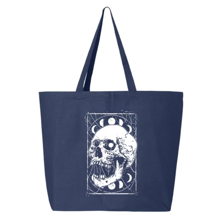 Skull Moon Phases Pastel Goth Gothic Occult Wicca 25L Jumbo Tote