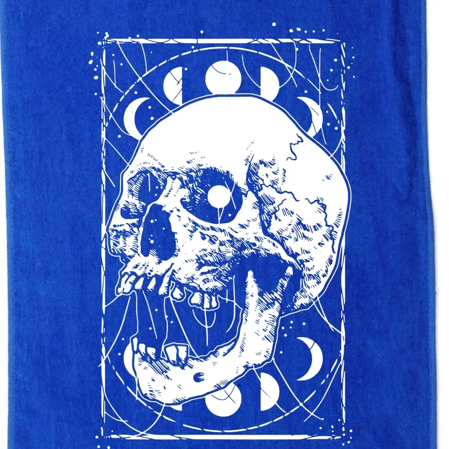 Skull Moon Phases Pastel Goth Gothic Occult Wicca Platinum Collection Golf Towel