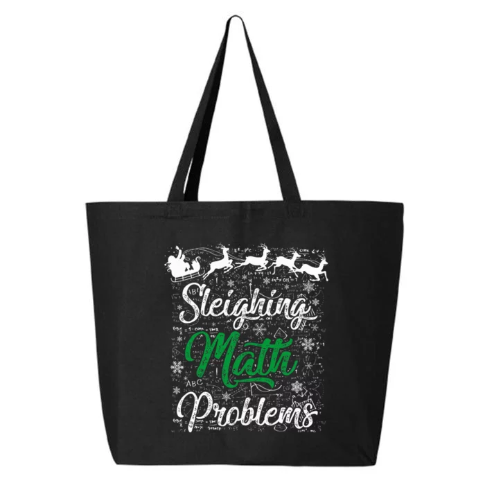 Sleighing Math Problem Xmas In Math Teacher Christmas 25L Jumbo Tote