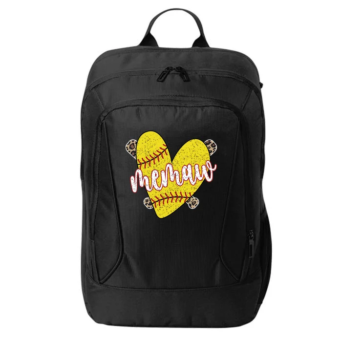 Softball Memaw Proud Softball Player Memaw Great Gift City Backpack