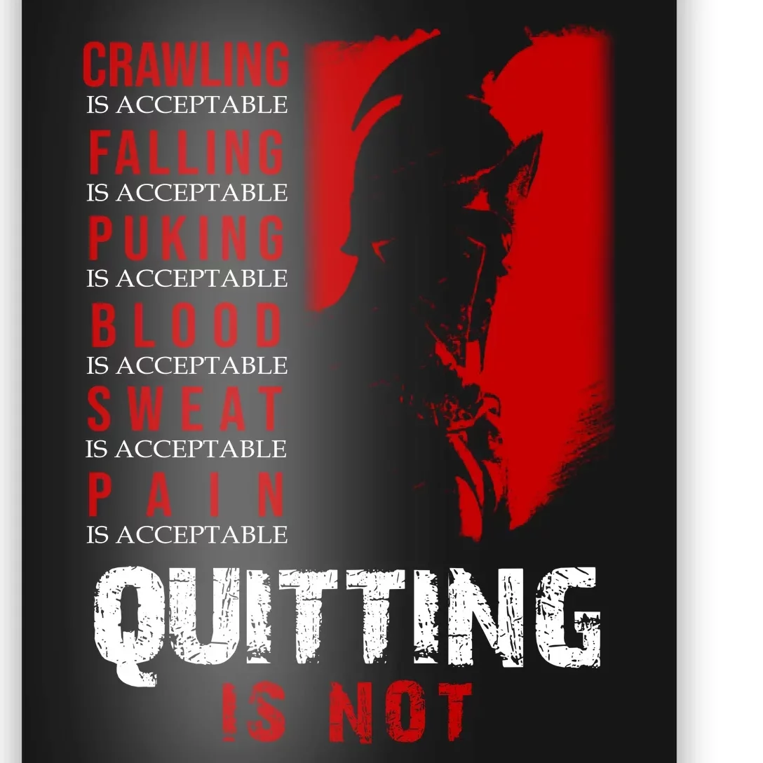 Spartan Motivational Quote Poster