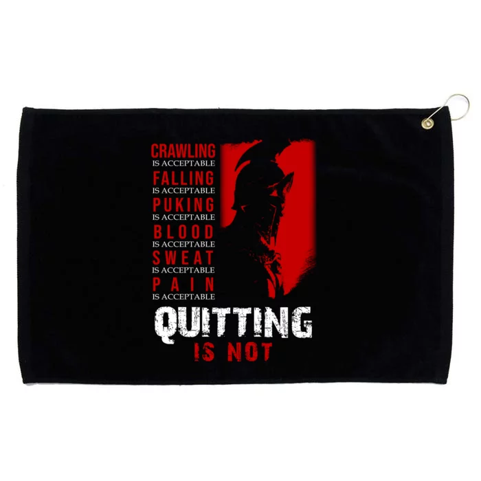 Spartan Motivational Quote Grommeted Golf Towel