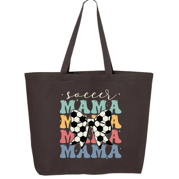 Soccer Mama Retro Groovy Soccer Softball Mom 25L Jumbo Tote