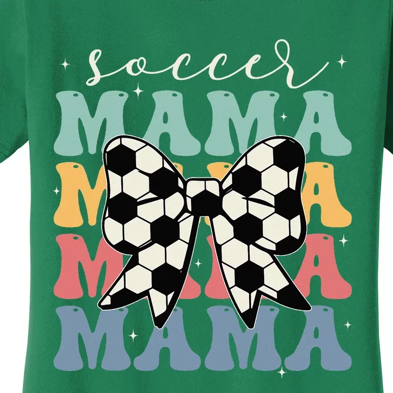 Soccer Mama Retro Groovy Soccer Softball Mom Women's T-Shirt