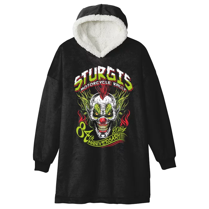 Sturgis Motorcycle Rally Hooded Wearable Blanket