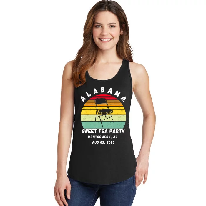 Survived Montgomery Riverfront Brawl Boat Sweet Tea Party Ladies Essential Tank