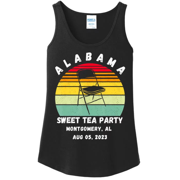 Survived Montgomery Riverfront Brawl Boat Sweet Tea Party Ladies Essential Tank