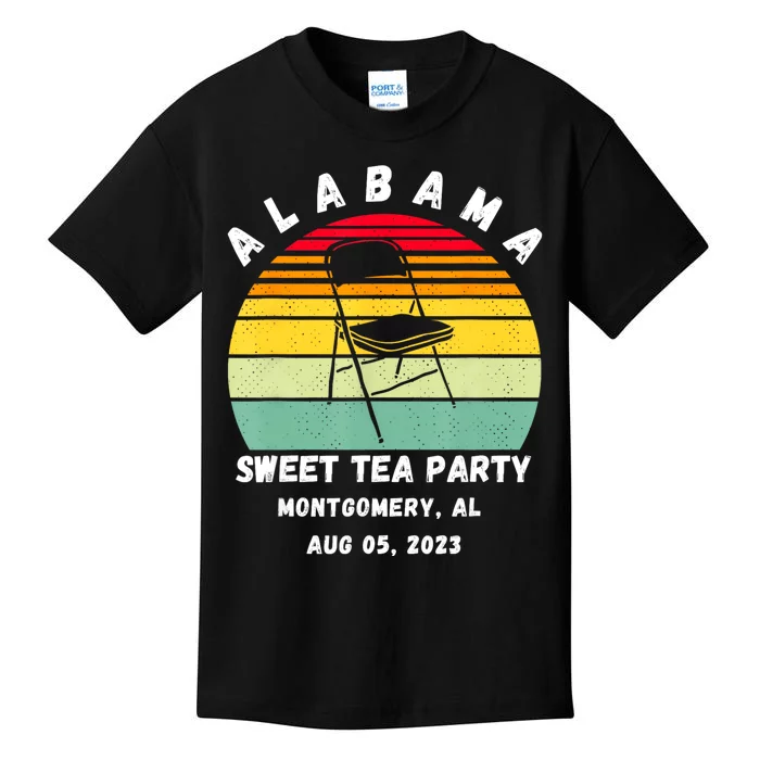 Survived Montgomery Riverfront Brawl Boat Sweet Tea Party Kids T-Shirt