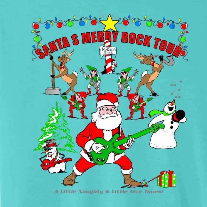 Santa's Merry Rock Tour Christmas Party ChromaSoft Performance T-Shirt