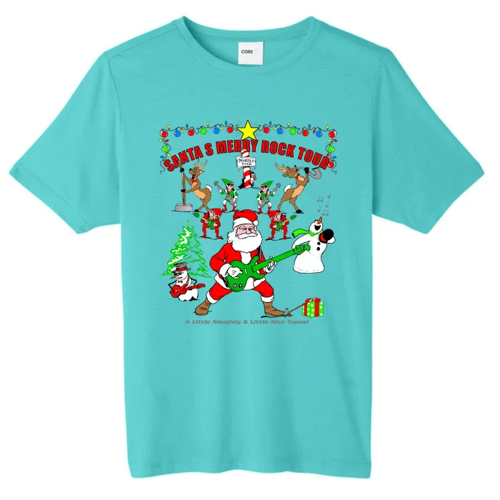 Santa's Merry Rock Tour Christmas Party ChromaSoft Performance T-Shirt