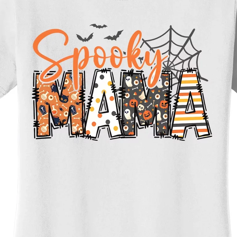 Spooky Mama Retro Halloween For Mother Women's T-Shirt