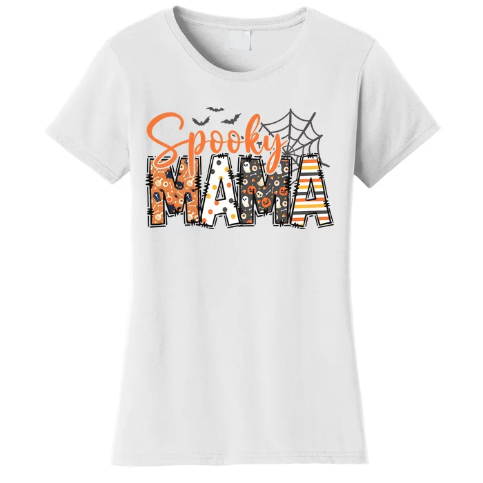 Spooky Mama Retro Halloween For Mother Women's T-Shirt