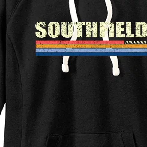 Southfield Michigan Retro Women's Fleece Hoodie