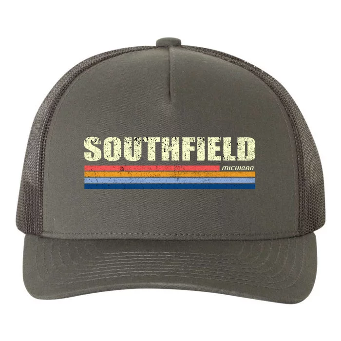 Southfield Michigan Retro Yupoong Adult 5-Panel Trucker Hat