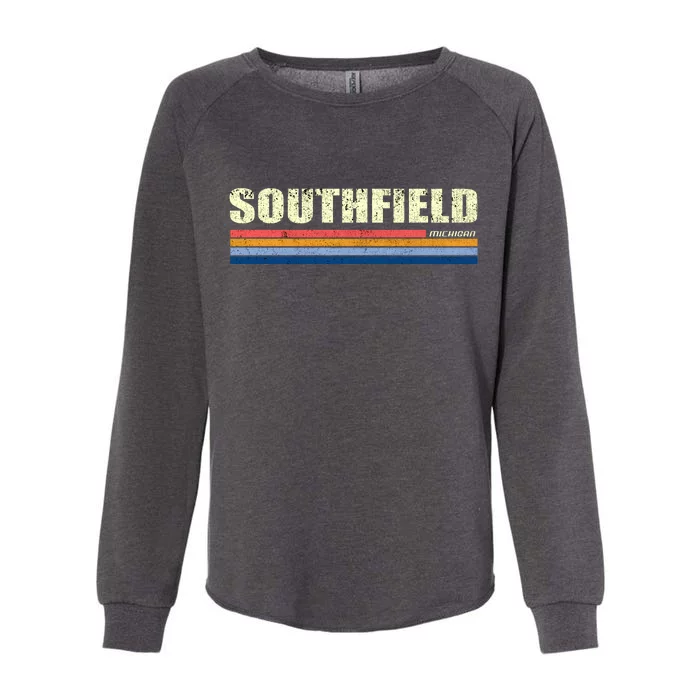 Southfield Michigan Retro Womens California Wash Sweatshirt