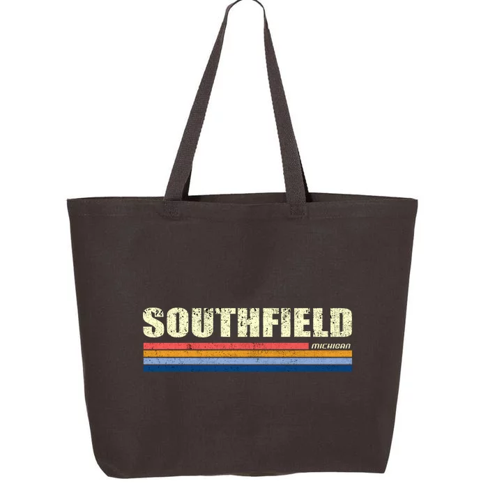 Southfield Michigan Retro 25L Jumbo Tote