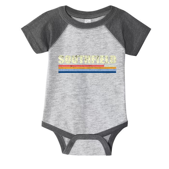 Southfield Michigan Retro Infant Baby Jersey Bodysuit