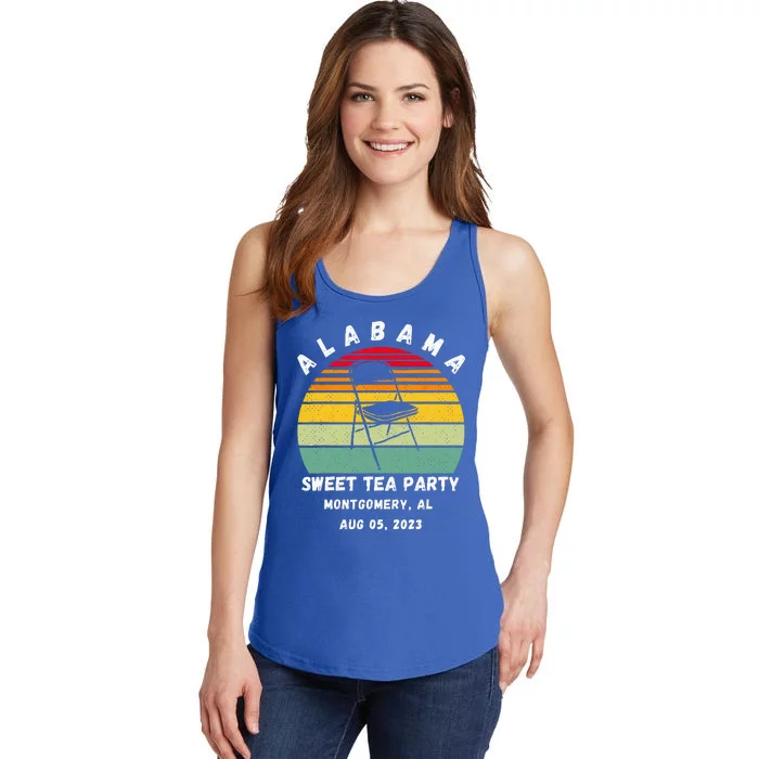 Survived Montgomery Riverfront Brawl Boat Sweet Tea Party Ladies Essential Tank