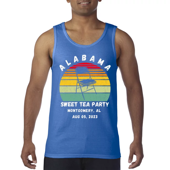 Survived Montgomery Riverfront Brawl Boat Sweet Tea Party Tank Top