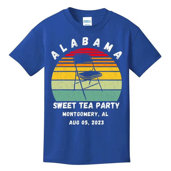 Survived Montgomery Riverfront Brawl Boat Sweet Tea Party Kids T-Shirt