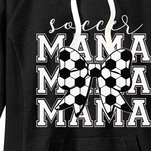 Soccer Mama Retro Groovy Soccer Softball Mom Women's Fleece Hoodie