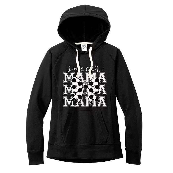 Soccer Mama Retro Groovy Soccer Softball Mom Women's Fleece Hoodie