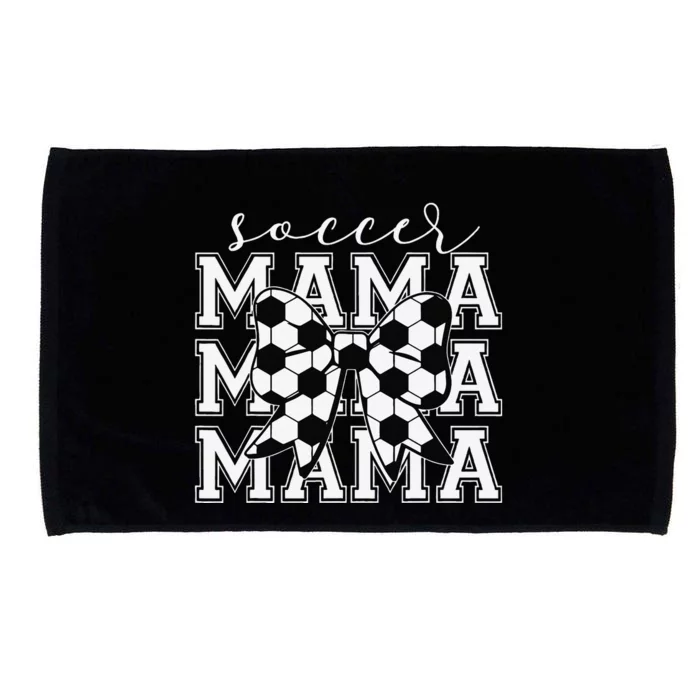 Soccer Mama Retro Groovy Soccer Softball Mom Microfiber Hand Towel