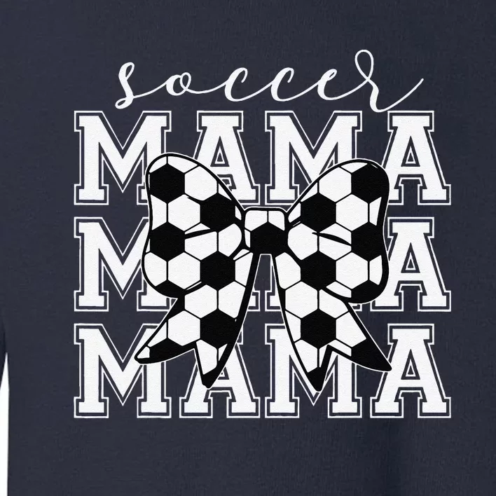 Soccer Mama Retro Groovy Soccer Softball Mom Toddler Sweatshirt